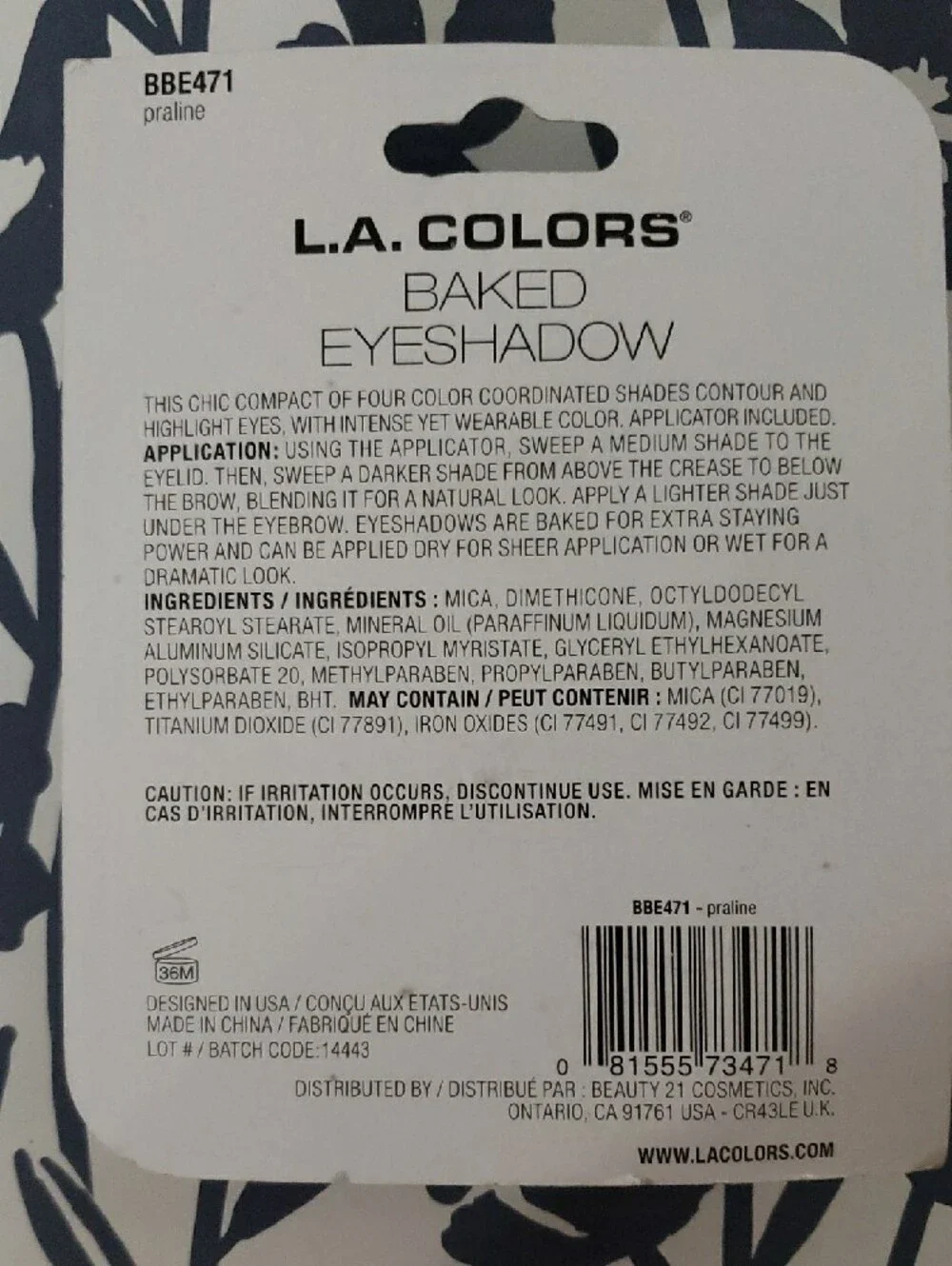 L.A. Colors Baked Eyeshadow Palette - Bronze & Metallic Neutrals